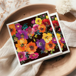 Guardanapo De Papel Janto de ensaio Floral mexicano Fiesta Colorful