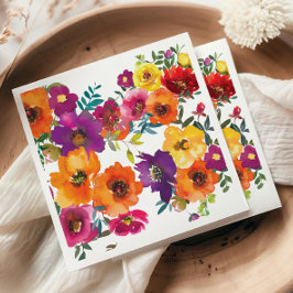 Guardanapo De Papel Janto de ensaio Floral mexicano Fiesta Colorful