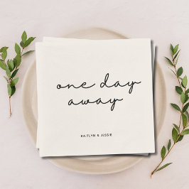 Guardanapo De Papel Janto de Ensaio Personalizado Elegante Preto, Um D