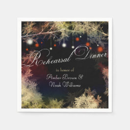 Guardanapo De Papel Janto de Ensaios de Casamento de Boho na Floresta 