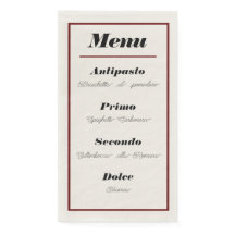 Janto Menu Italiano Napkins