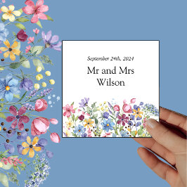 Guardanapo De Papel Janto Mínimo de Boho Wildflower