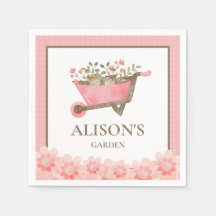Jardim de Aquarela de Gingham, Rosa Elegante