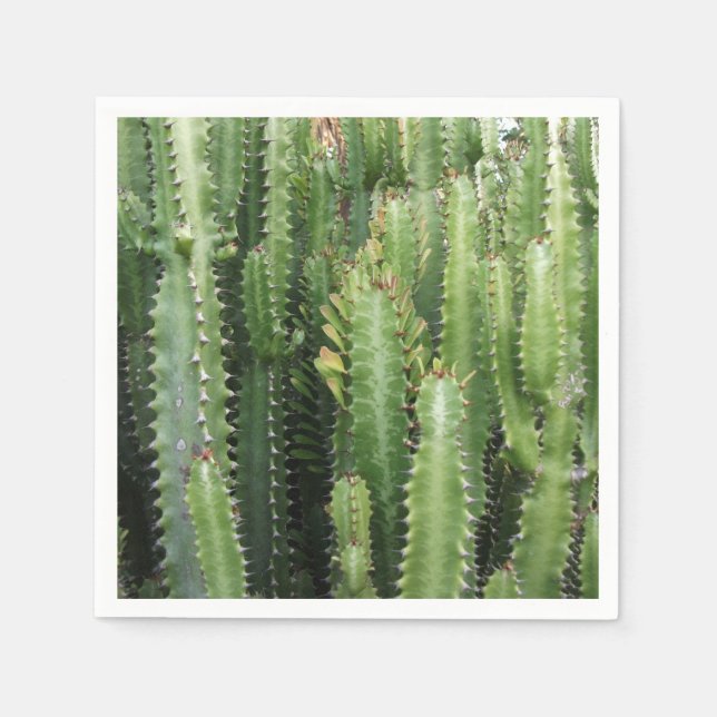 Guardanapo De Papel Jardim de Cactus (Frente)