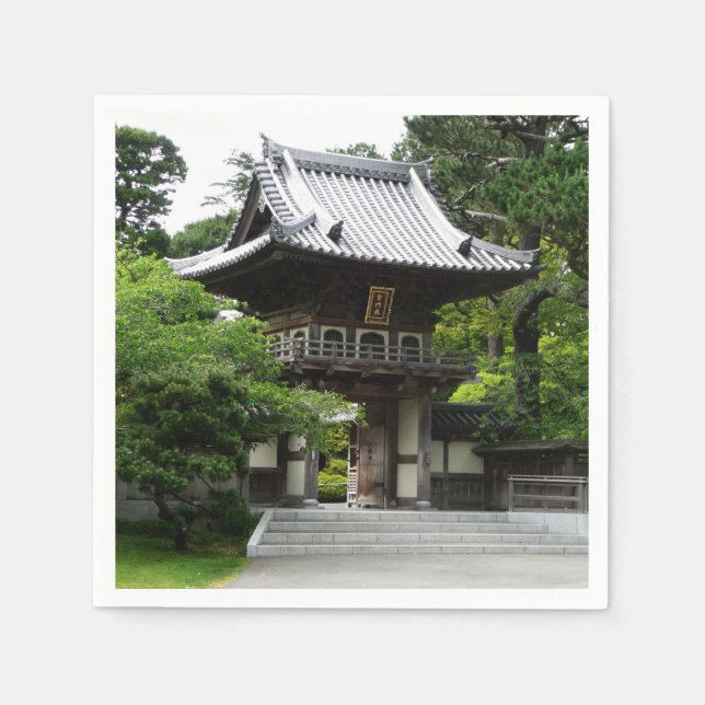 Guardanapo De Papel Jardim de chá japonês em São Francisco (Frente)