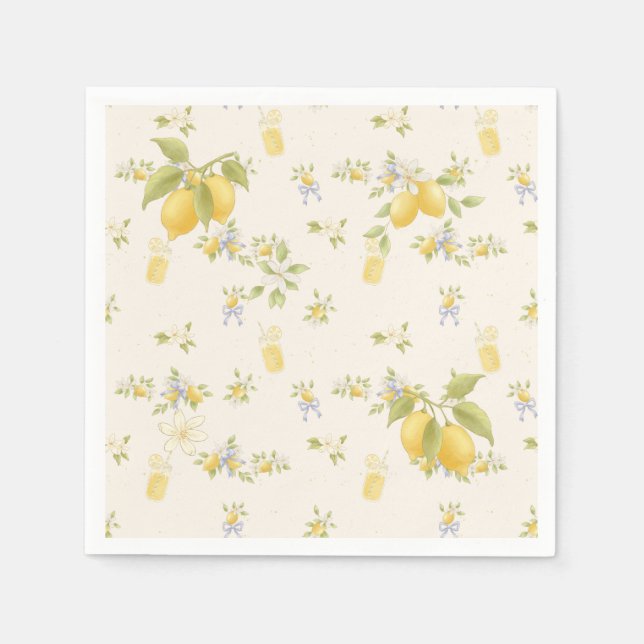 Guardanapo De Papel Jardim de Limões com Ratos (Frente)