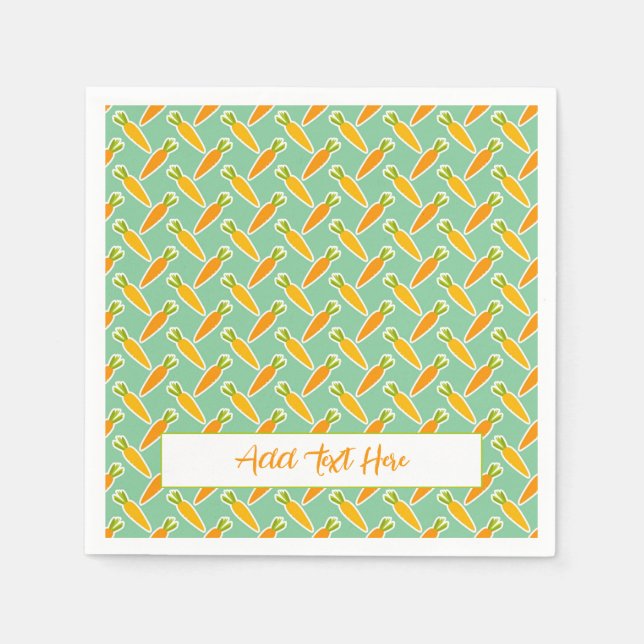 Guardanapo De Papel Jardim de Primavera de Texto Personalizado de Coel (Frente)