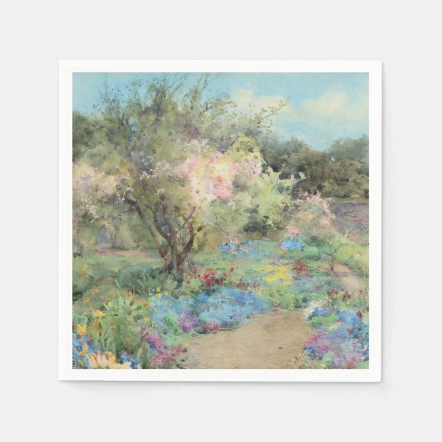 Guardanapo De Papel Jardim em Kilmurry (por Mildred Anne Butler) (Frente)