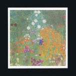 Guardanapo De Papel Jardim Flor (por Gustav Klimt)<br><div class="desc">Este design apresenta uma pintura do artista austríaco Gustav Klimt (1862-1918). É uma representação de um belo jardim floral no estilo impressionista típico de Klimt. As flores quase parecem estar transbordando, e é impossível não se sentir otimizado por sua beleza. A obra original foi concluída em 1907 e seu título...</div>