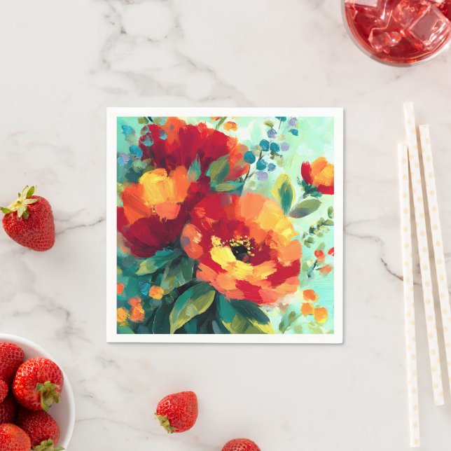 Guardanapo De Papel Jardim Floral Bloom Vibrant (Insitu)