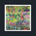 Guardanapo De Papel Jardim Íris em Giverny por Claude Monet<br><div class="desc">Por favor,  visite minha loja para obter design mais interessante e mais opções de cores. => zazzle.com/iwheels*</div>