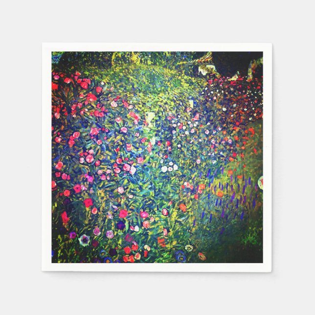 Guardanapo De Papel Jardim Italiano Gustav Klimt (Frente)