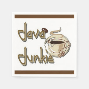 Guardanapo De Papel Java Junkie Coffee Amantes White Napkins