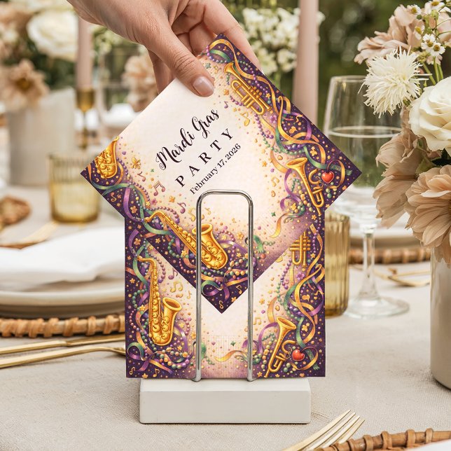 Guardanapo De Papel Jazz Music Mardi Gras Masquerade (Criador carregado)