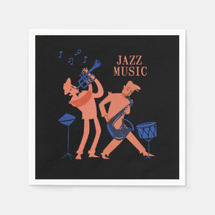 Guardanapo De Papel Jazz Music Saxophone Music Jazz Banda Gift