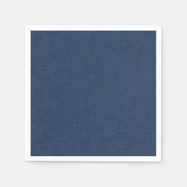 Guardanapo De Papel Jeans Azuis Faux Tecido Napkins (Frente)