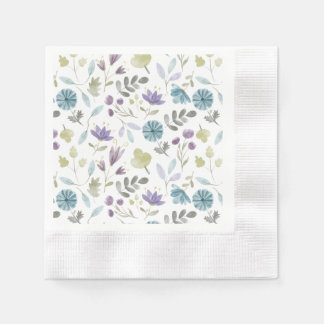 Guardanapo De Papel Jennifer Floral Winter Flowers Napkins