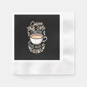 Guardanapo De Papel Jesus ama  Café Me Dá Início Jesus Me Mantenha