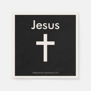 Guardanapo De Papel Jesus Christian Symbol Cross