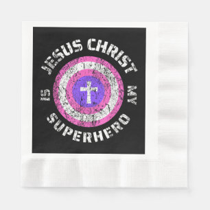 Guardanapo De Papel Jesus Cristo é meu super-herói Jesus