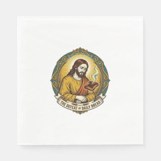 Guardanapo De Papel Jesus Derrotado Fumando Torradas Queimadas Cozinha