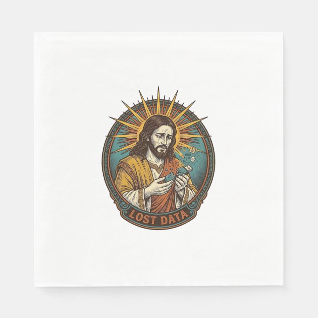 Guardanapo De Papel Jesus Esmagou a Unidade Flash USB Perdeu Dados Hum (Frente)