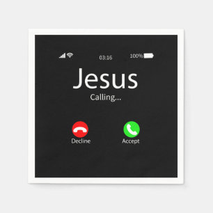 Guardanapo De Papel Jesus Está Chamando Cristão