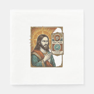 Guardanapo De Papel Jesus Fake Verificado Marca de Verificação Golpe T