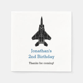 Guardanapo De Papel Jet Plane Boy Birthday Napkins (Personalizado)