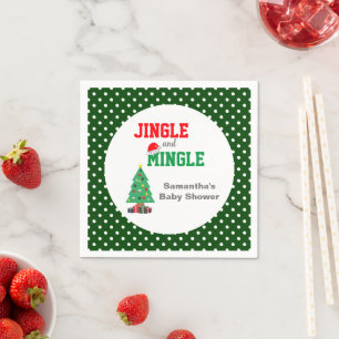 Guardanapo De Papel Jingle E Chá de fraldas