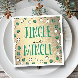 Guardanapo De Papel Jingle & Mingle Modern Holiday Party