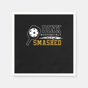 Guardanapo De Papel Jogada Esportiva Engraçado Pickleball Puns Dink Re