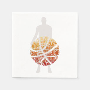 Guardanapo De Papel Jogador de Basquete de Papel Napkins