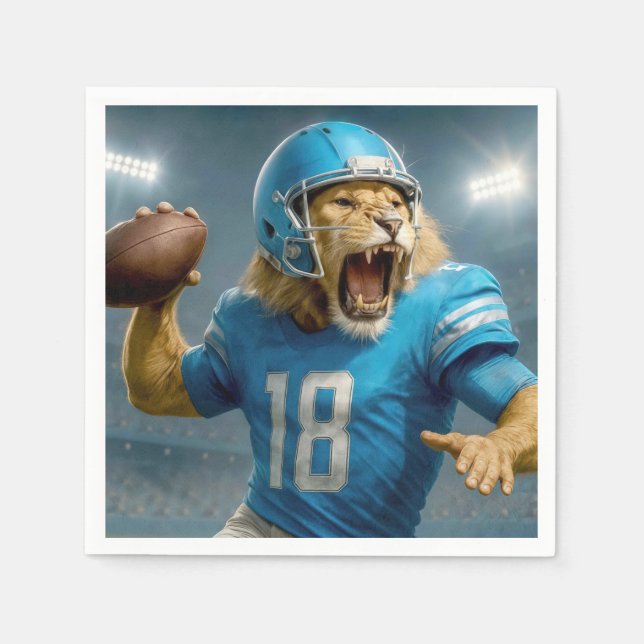 Guardanapo De Papel Jogador de futebol de 18 leões (Frente)