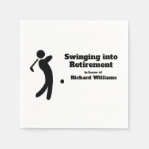 Jogador de Golfe aposentado balançando para o mode