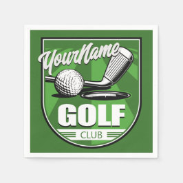 Guardanapo De Papel Jogador de Golfe Personalizado