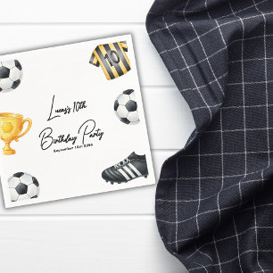 Guardanapo De Papel Jogo Na Festa de aniversário De Futebol Do Esporte