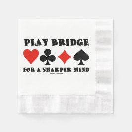 Guardanapo De Papel Jogue Bridge Para Uma Mente Mais Afiada Quatro Nai