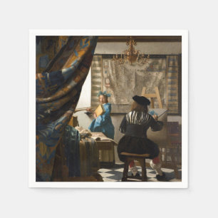 Guardanapo De Papel Johannes Vermeer - A Alegoria da Pintura