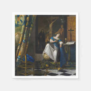Guardanapo De Papel Johannes Vermeer - Alegoria de fé