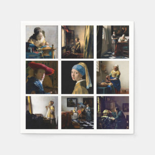 Guardanapo De Papel Johannes Vermeer - Grelha de Mastercastas