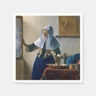 Guardanapo De Papel Johannes Vermeer - Mulher com um Cântaro de Água