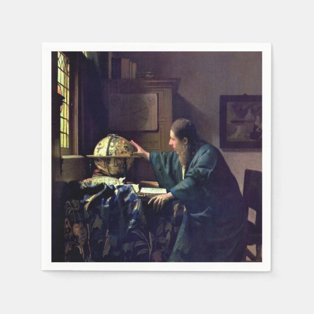 Guardanapo De Papel Johannes Vermeer - O Astronomer (Frente)
