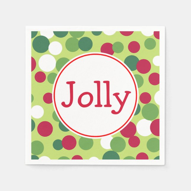 Guardanapo De Papel Jolly Christmas Napkins (Frente)