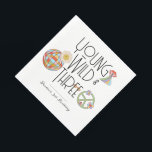 Guardanapo De Papel Jovem, Selvagem e Três | Kid Birthday Napkins | Sn<br><div class="desc">Jogando uma terceira festa de aniversário no seu filho selvagem? Adicione estes guardanapos de papel para garantir que os vibradores estão fluindo 😎 Todo o texto é personalizável! Disponível em uma variedade de opções   estilos!</div>