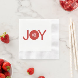 Guardanapo De Papel Joy Christmas Napkin