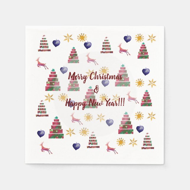 Guardanapo De Papel Joy de inverno (Frente)