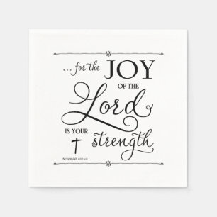 Guardanapo De Papel Joy of the Lord - Nehemiah 8:10
