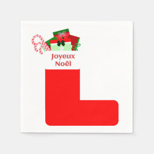 Guardanapo De Papel Joyeux Noël Cocktail Napkins