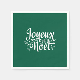 Guardanapo De Papel Joyeux Noel Green